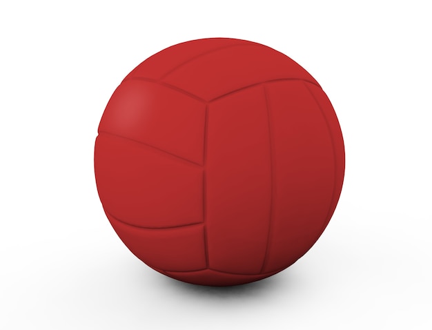 赤い​バレーボール​ボール​の​3​d​レンダリング