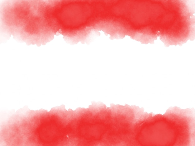 Красный акварельный фон