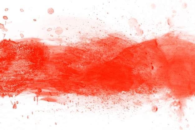 Red watercolor blot