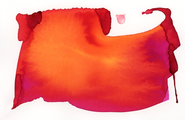 Красная акварель щеткой текстуры
