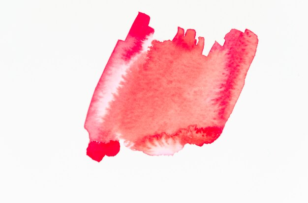 Красная акварель каракули текстуры на белом фоне