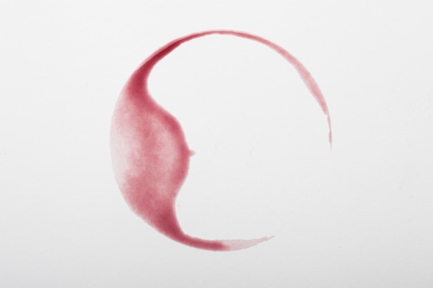 Red wine stains on fabric