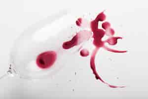 Free photo red wine stains on textile