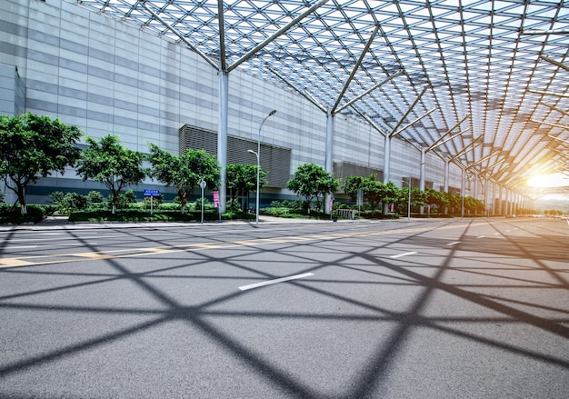 Free photo reflected on the road