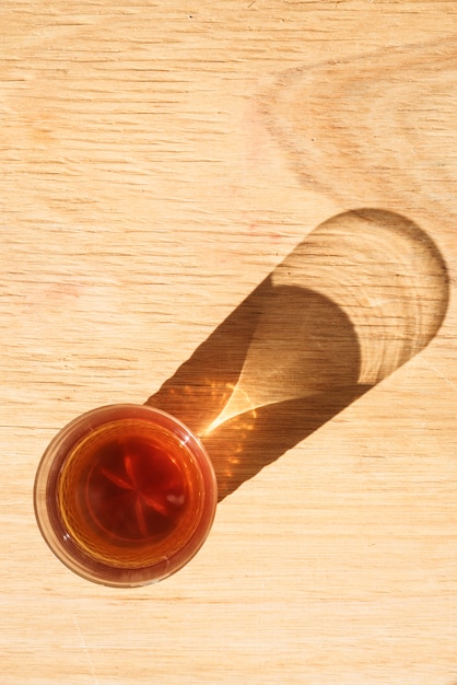 refreshing drink in glass