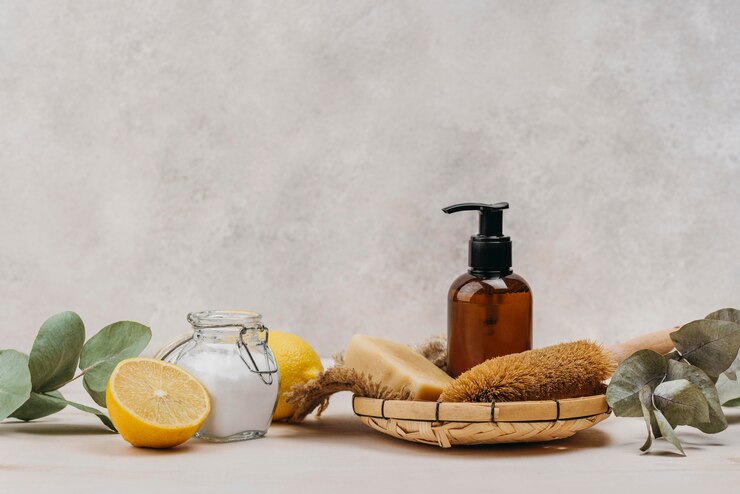 Free Photo relaxation indoors products arrangement copy space
