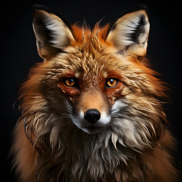 render wild fox wallpaper