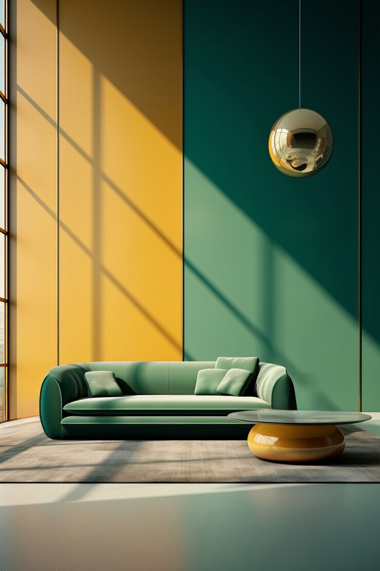 Free Photo rendering of elegant neoclassical interior