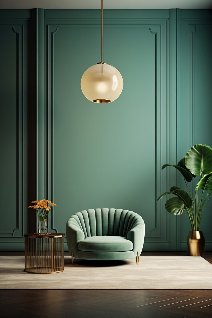 Free Photo rendering of elegant neoclassical interior