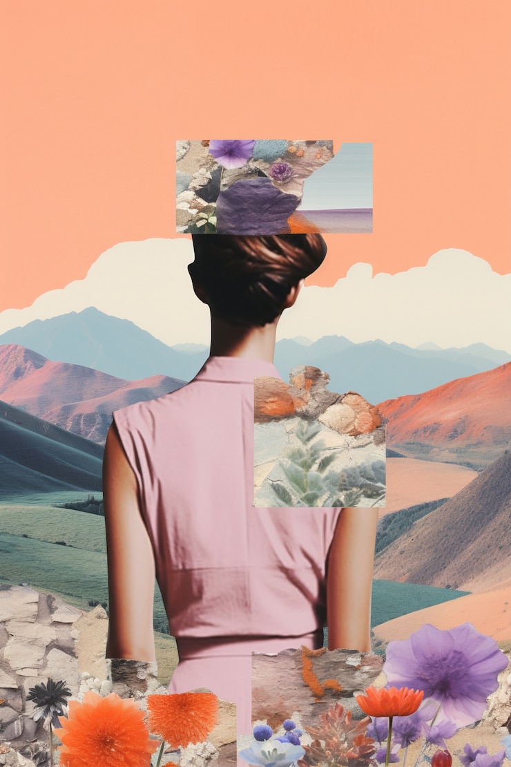 Free Photo rendering of inspirational mood board