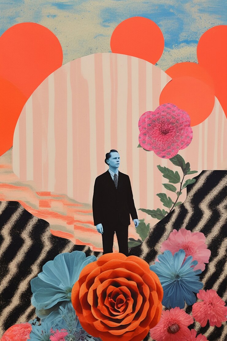 무료 Photo 영감을 주는 분위기 보드의 렌더링