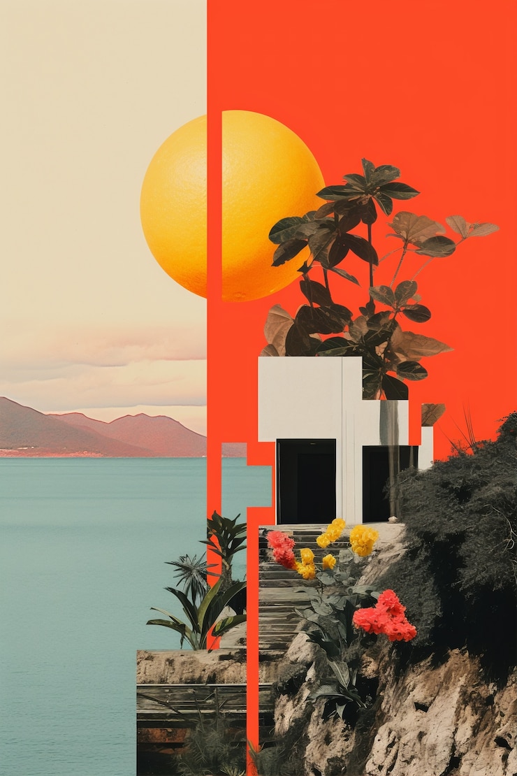 Free Photo rendering of inspirational mood board