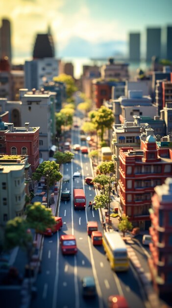 Rendering of a miniature world