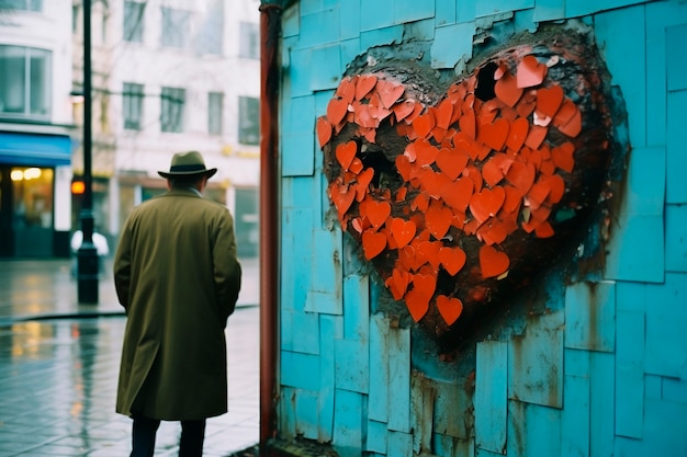 Free photo rendering of person suffering from broken heart