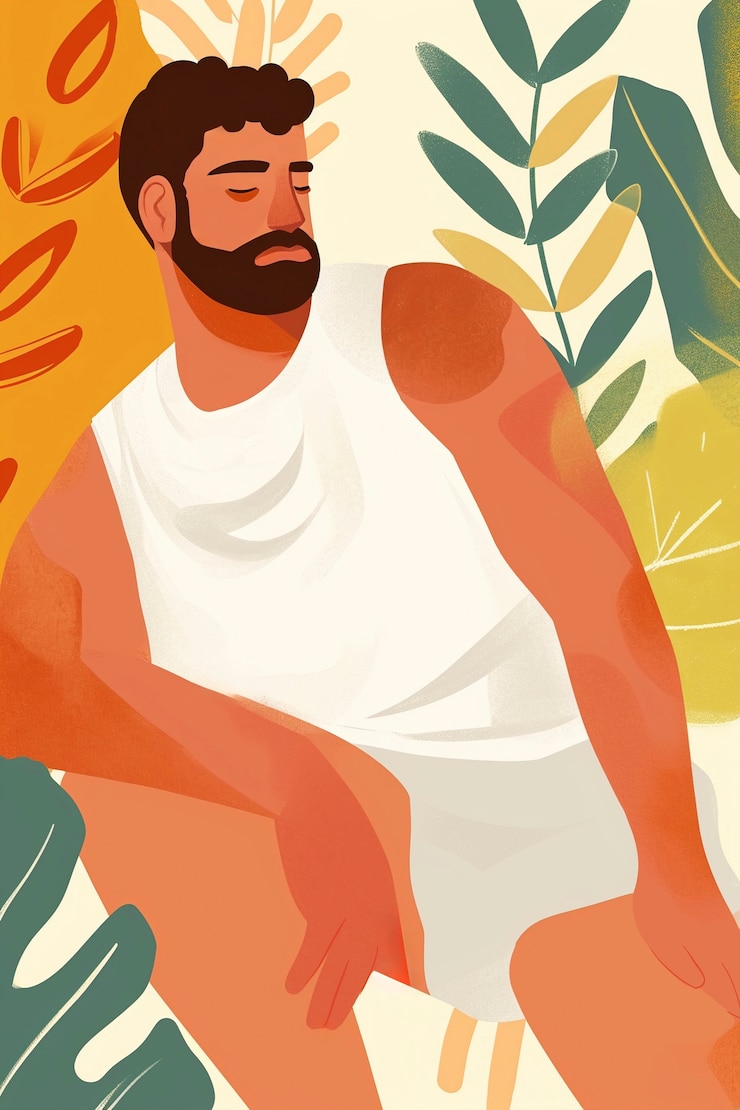 Free Photo rendering of summer digital art illustration