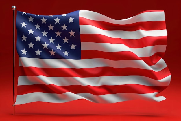 Free photo representation of the american flag for us national loyalty day celebration