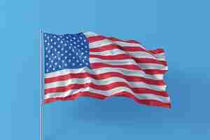 Free photo representation of the american flag for us national loyalty day celebration