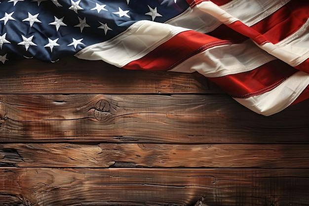 Free photo representation of the american flag for us national loyalty day celebration