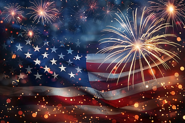 Free Photo representation of the american flag for us national loyalty day celebration