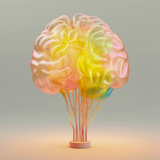 Free photo representation of human brain or intellect