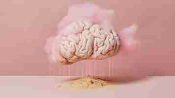 Free photo representation of human brain or intellect