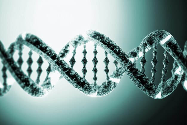 Representation of human dna chain