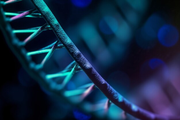 Representation of human dna chain