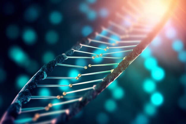 representation of human dna chain