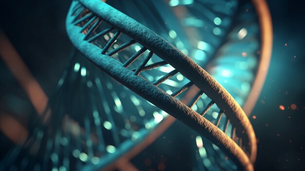 representation of human dna chain