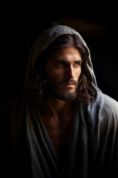 Free photo representation of jesus from christianity religion