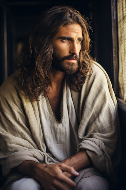 Representation of jesus from christianity religion