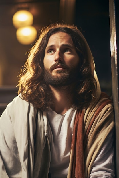 Free photo representation of jesus from christianity religion