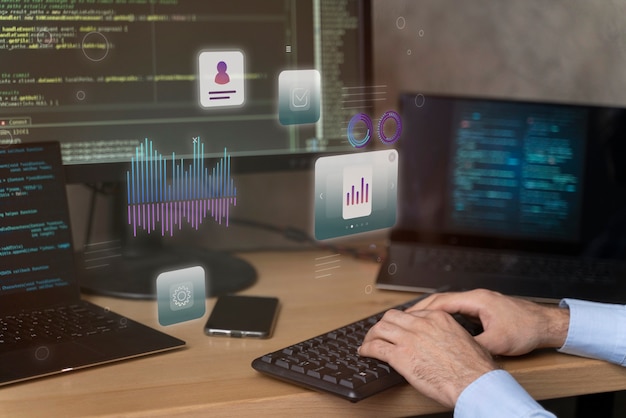 Representation of user experience and interface design on computer