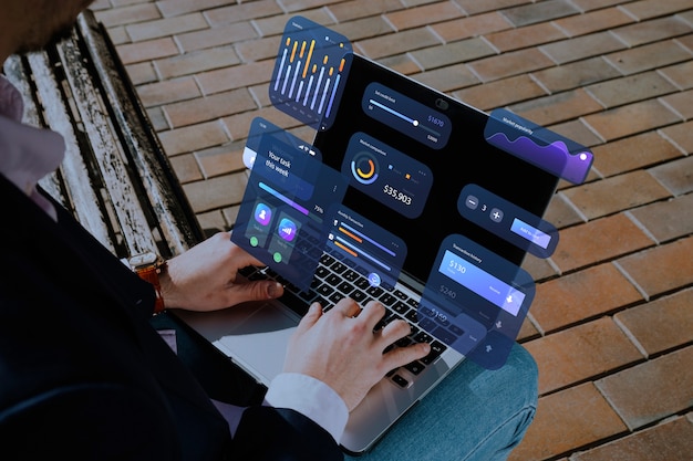 Free Photo representation of user experience and interface design