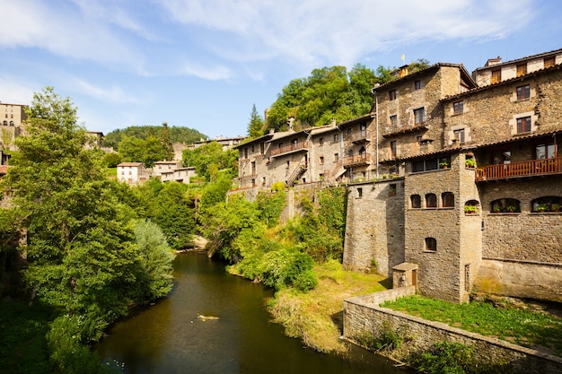 residence houses of old Catalan village
