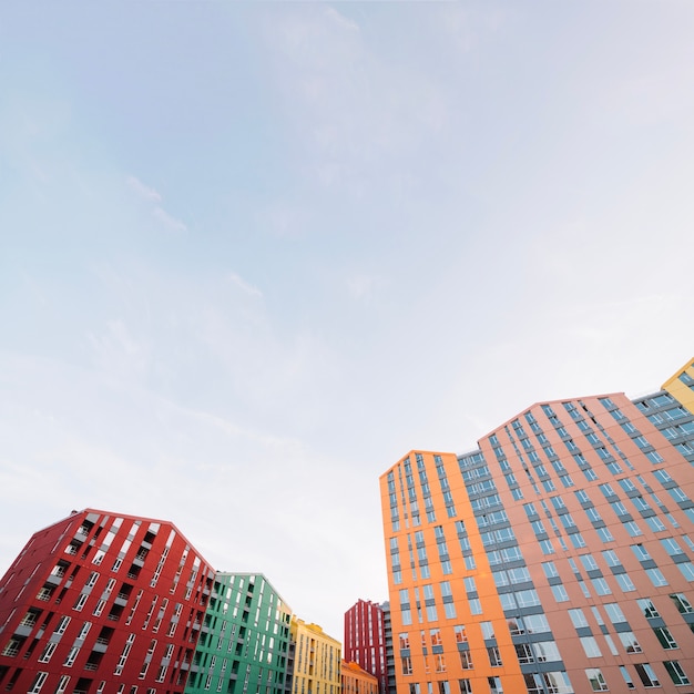 Residential complex with contemporary buildings