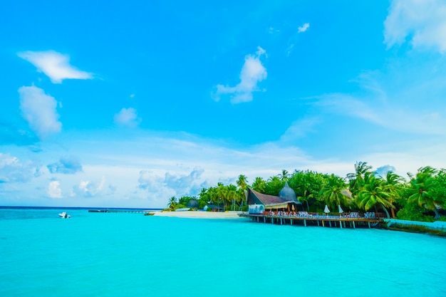 무료 사진 리조트 이국적인 섬 푸른 바다