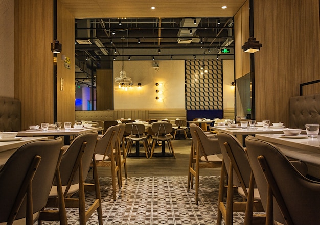 Free photo restaurant interior