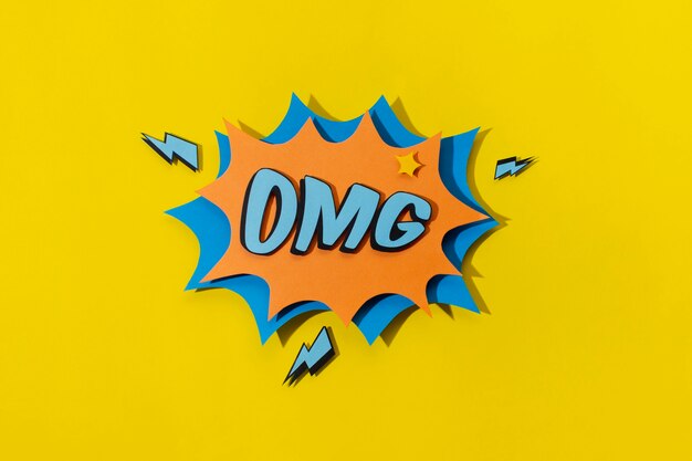 retro comics speech bubble arrangement