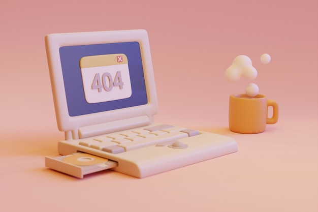 Free photo retro computer on desk arrangement