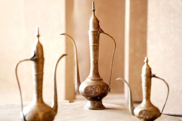 retro indian teapots