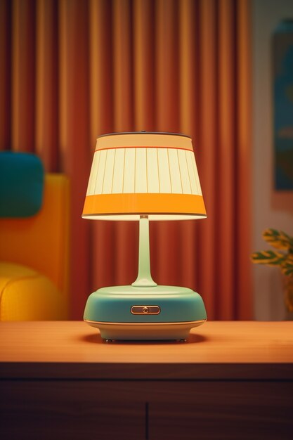 Retro lamp lighting indoors