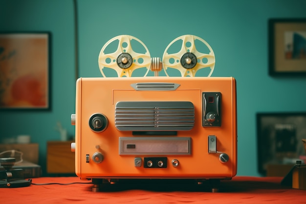 Retro movie projector design