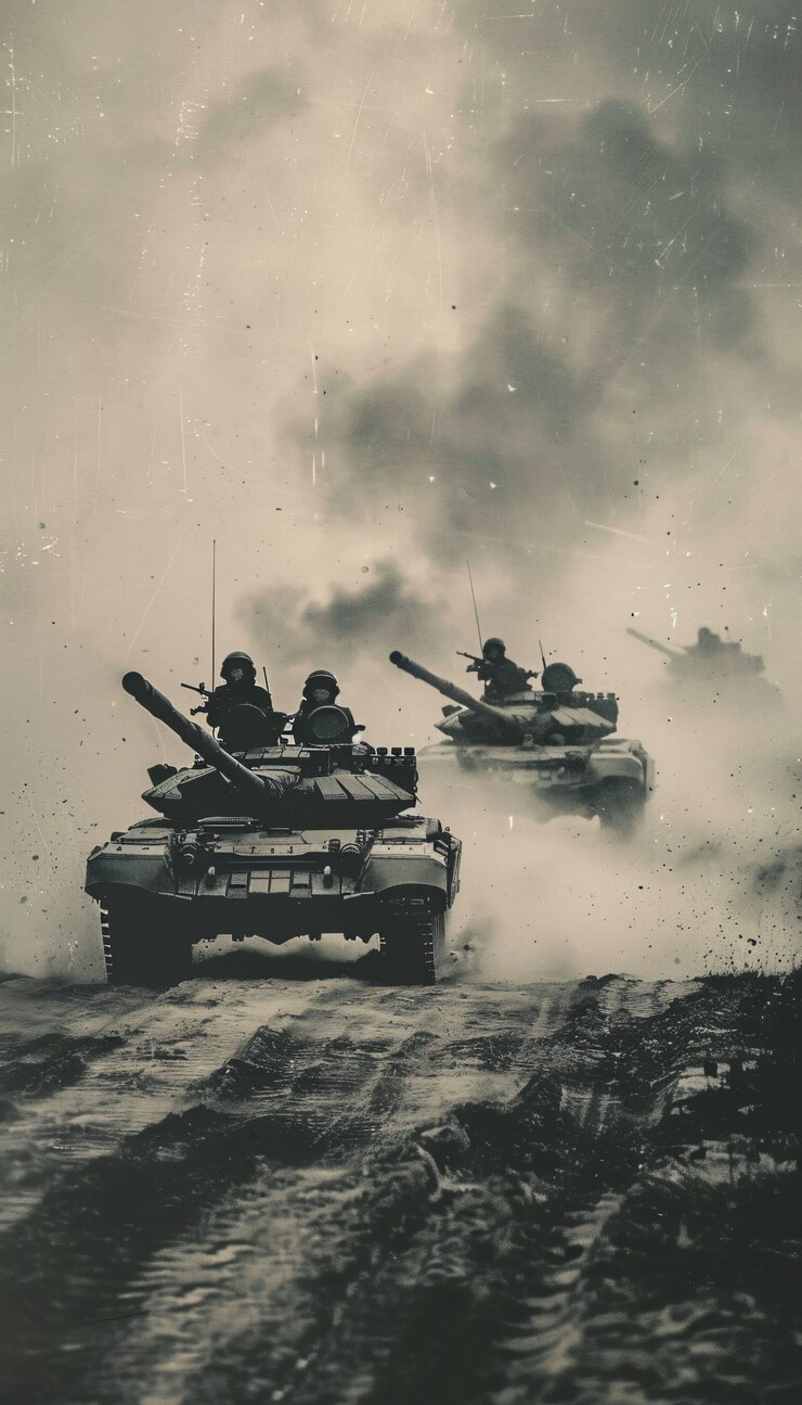 Бесплатный Фотография ретро-образ боевой танковой машины в военное время