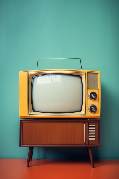 Retro tv indoors