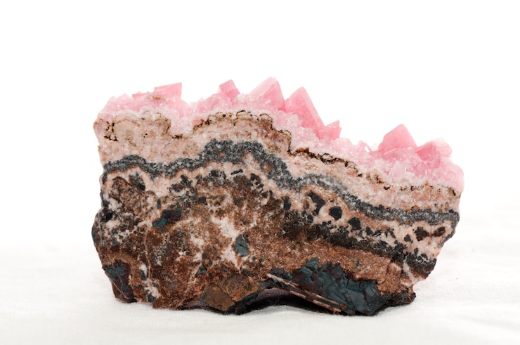 Free Photo rhodochrosite mineral sample