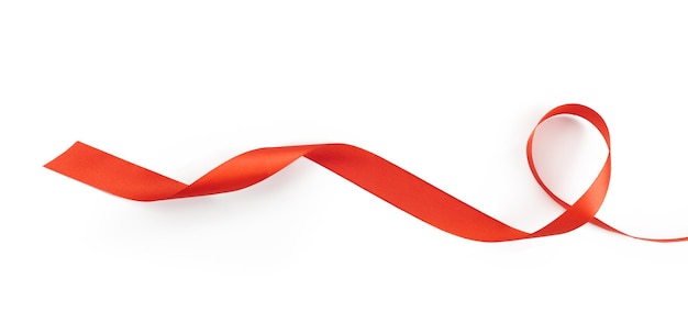 Ribbon on a white background