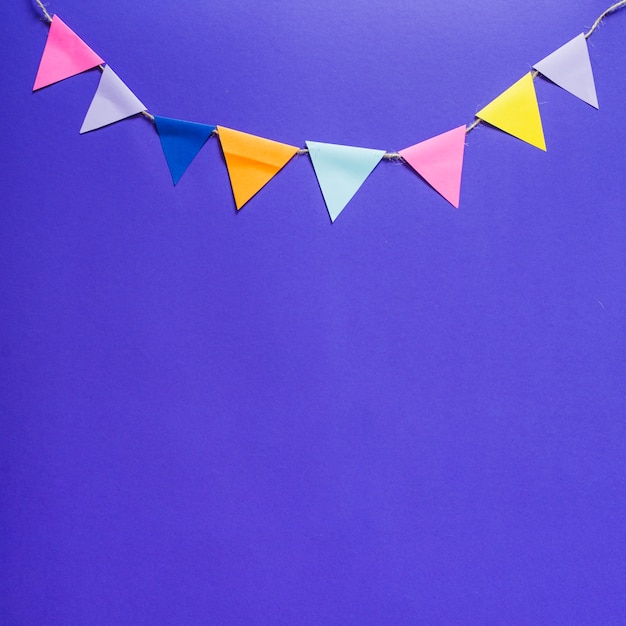 Free photo ribbon with party flags