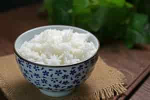 Free photo rice in a bowl