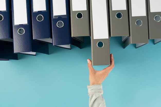 Ring binder used for stored documents